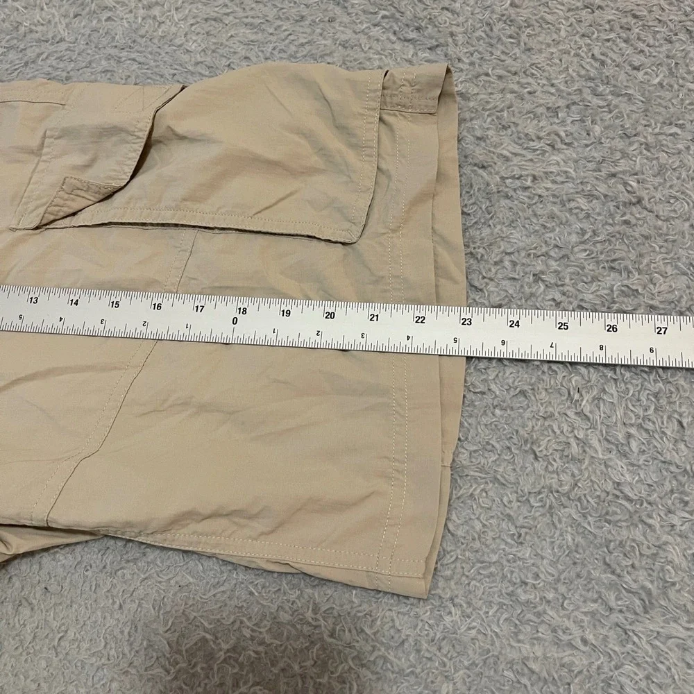 Columbia Omni-Shade Mens Cargo Shorts 36 Tan Khaki Hiking Fishing Regular Fit